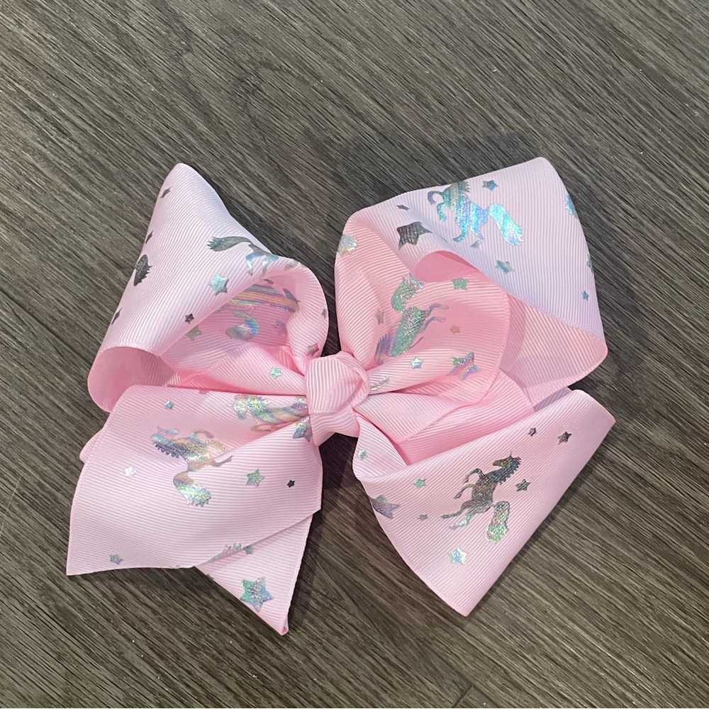 Pink unicorn jojo bow